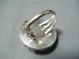 Outstanding Navajo Native American Corals Sterling Silver Dome Ring-Nativo Arts