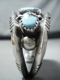 One Of The Finest Ever Native American Navajo Dry Creek Turquoise Sterling Silver Bracelet-Nativo Arts
