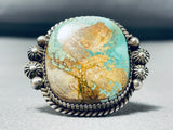 Big Important Vintage Native American Navajo Ben Begaye (d.) Turquoise Sterling Silver Ring-Nativo Arts