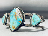 Magnificent Vintage Native American Navajo Royston Turquoise Sterling Silver Bracelet-Nativo Arts