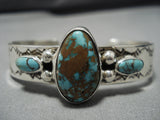 Native American Magnificent Vintage Santo Domingo Royston Turquoise Sterling Silver Bracelet-Nativo Arts