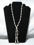 Torpedo Galore Vintage Navajo Sterling Silver Native American Necklace Old-Nativo Arts