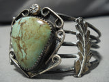 Stunning Vintage Native American Navajo Royston Turquoise Sterling Silver Bracelet Old-Nativo Arts
