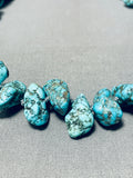 Single Or Double Strand Vintage Native American Navajo Chunky Turquoise Necklace Old-Nativo Arts