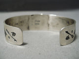 Famous Artist Native American Navajo Jeanette Dale #8 Turquoise Sterling Silver Bracelet-Nativo Arts