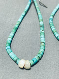 Superb Vintage Native American Navajo Royston Turquoise Shell Naja Earrings-Nativo Arts