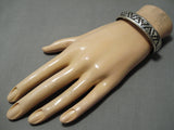 Guaranteed Authentic Vintage Native American Navajo Thomas Singer Sterling Silver Bracelet-Nativo Arts