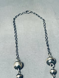 One Of The Most Unique Vintage Native American Navajo Spiny Oyster Sterling Silver Necklace-Nativo Arts
