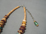 Quality Vintage Santo Domingo Royston Turquoise Native American Necklace-Nativo Arts