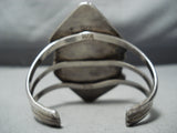 Towering Vintage Native American Navajo Royston Turquoise Sterling Silver Bracelet-Nativo Arts