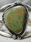 Important Vintage Native American Navajo Royston Turquoise Sterling Silver Bracelet Old-Nativo Arts