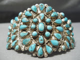 Museum Vintage Native American Navajo Earlier Turquoise Sterling Silver Bracelet Old-Nativo Arts