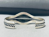 Willy Vandever Native American Navajo Turquoise Sterling Silver Bracelet Cuff-Nativo Arts
