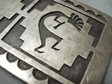 Exceptional Vintage Native American Hopi Sterling Silver Kokopellis Buckle Old-Nativo Arts