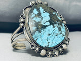 Important Benally Bros Vintage Native American Navajo Turquoise Sterling Silver Bracelet-Nativo Arts