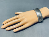 Extreme Detail Vintage Native American Navajo Ben Begaye (d) Sterling Silver Bracelet-Nativo Arts
