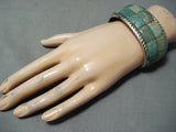 Stunning Navajo Royston Turquoise Sterling Silver Bracelet Native American-Nativo Arts