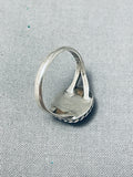 Charming Vintage Native American Navajo Cerillos Turquoise Sterling Silver Ring-Nativo Arts