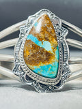 Rare Native American Navajo Royston Turquoise Sterling Silver Signed Bracelet-Nativo Arts