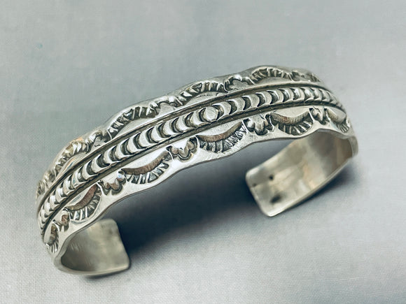 Brilliant Vintage Native American Navajo Sterling Silver Bracelet-Nativo Arts
