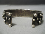 One Of The Best Vitnage Native American Navajo High Grade Gaspeite Sterling Silver Bracelet-Nativo Arts