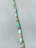 One Of The Most Unique Vintage Santo Domingo Turquoise Heishi Necklace-Nativo Arts