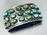 Important Vintage Native American Navajo Damale Turquoise Sterling Silver Bracelet-Nativo Arts