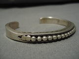 Important Vintage Navajo Albert Lee Native American Sterling Silver Bracelet-Nativo Arts