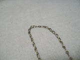 Wonderful Vintage Hopi Native American Sterling Silver Turquoise Necklace-Nativo Arts