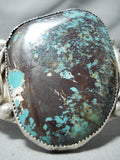 Outstanding Navajo Turquoise Sterling Silver Bracelet Native American-Nativo Arts