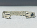 Traditional Vintage Native American Navajo Sterling Silver Bracelet-Nativo Arts