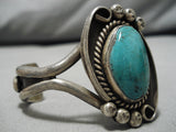 Tremendous Vintage Native American Navajo Royston Turquoise Sterling Silver Bracelet Cuff-Nativo Arts
