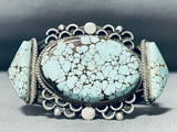 Very Vintage Old Deposit Vintage Native American Navajo #8 Turquoise Sterling Silver Bracelet-Nativo Arts