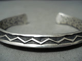 Important Vintage Native American Navajo Sunshine Reeves Sterling Silver Bracelet-Nativo Arts