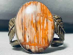 Most Unique Vintage Navajo Earthstone Agate Sterling Silver Bracelet-Nativo Arts