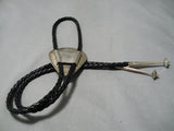 Tremendous Vintage Navajo Hopi Native American Wilmer Kavena Bolo Tie Old-Nativo Arts