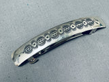 Impressive Native American Navajo Sterling Silver Hair Barrette-Nativo Arts