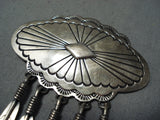 Native American Unique Vintage Santo Domingo Sterling Silver Feather Pendants Pin-Nativo Arts