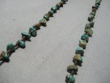 Native American Impressive Vintage Santo Domingo Royston Turquoise Heishi Necklace-Nativo Arts