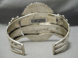 Authentic Vintage Native American Navajo Larry Moses Begay Turquoise Sterling Silver Bracelet-Nativo Arts