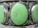 Huge Vintage Navajo/ Mexican Gapseite Sterling Silver Bracelet-Nativo Arts