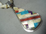 Native American Important Dan Coriz Santo Domingo Turquoise Sterling Silver Necklace-Nativo Arts