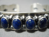 Quality Navajo Lapis Sterling Silver Native American Bracelet-Nativo Arts
