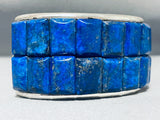One Of The Best Ever Native American Lapis Sterling Silver Bracelet-Nativo Arts