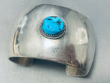 Fabulous Vintage Native American Hopi Morenci Turquoise Sterling Silver Bracelet-Nativo Arts