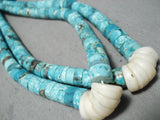 Magnificent Vintage Native American Navajo Royston & Old Kingman Turquoise Necklace-Nativo Arts