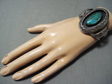 Quality Of Detail Vintage Native American Navajo Royston Turquoise Sterling Silver Bracelet Old-Nativo Arts