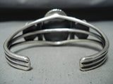 Dazzling Navajo Native American Carico Lake Turquoise Sterling Silver Bracelet-Nativo Arts