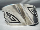 One Of The Best Vintage Native American Navajo Turquoise Sterling Silver Technique Bracelet-Nativo Arts