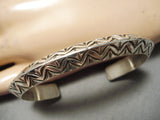 Amazing Native American Sterling Silver Bracelet Cuff-Nativo Arts